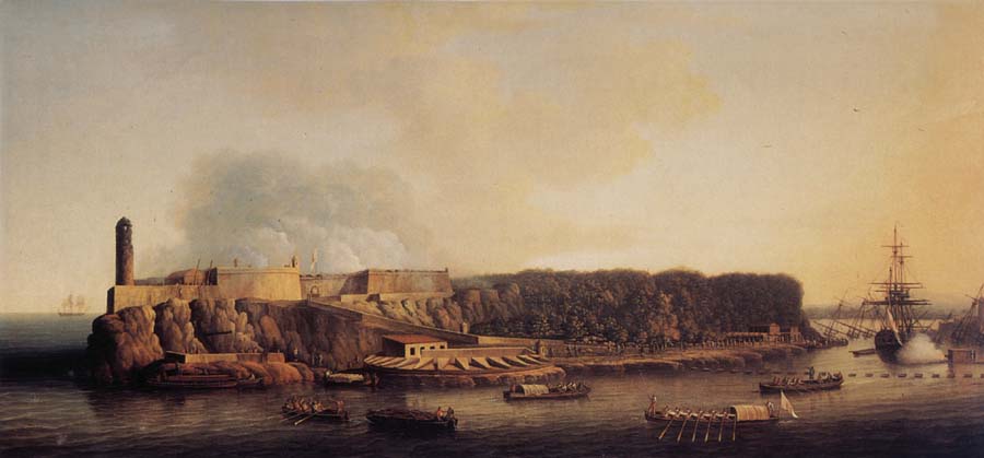 The British Fleet entering Havana,21 August 1762